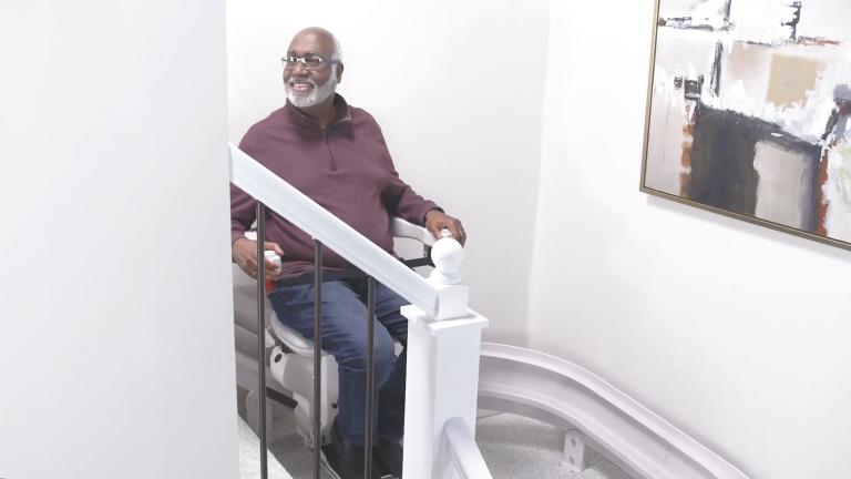 Bruno Elite curved stair lift